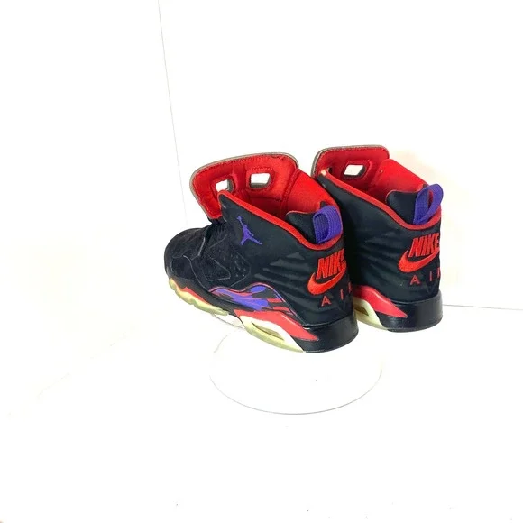 Jordan MVP Raptors Black University Red Purple Kids Sneakers 6.5Y DZ5577-006 - Picture 1 of 7